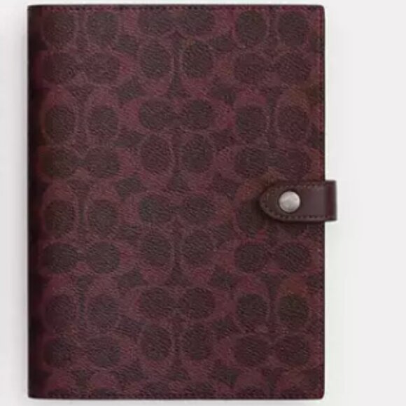 Coach | Office | Notebook In Signature Canvas | Poshmark